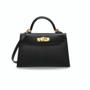 A BLACK EPSOM LEATHER MINI KELLY 20 II WITH GOLD HARDWARE HERMÈS, 2021