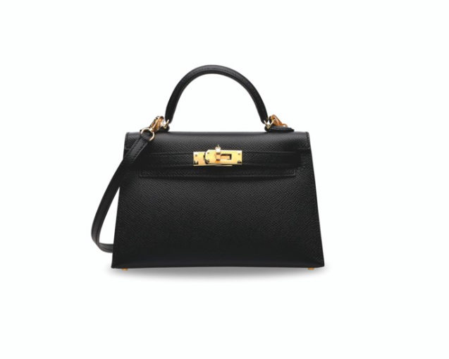 A BLACK EPSOM LEATHER MINI KELLY 20 II WITH GOLD HARDWARE HERMÈS, 2021