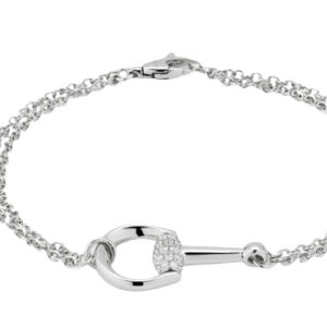 Gucci Horsebit 18k diamond bracelet