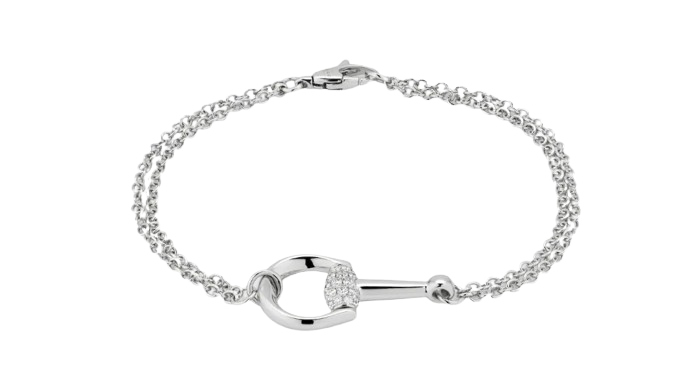 Gucci Horsebit 18k diamond bracelet